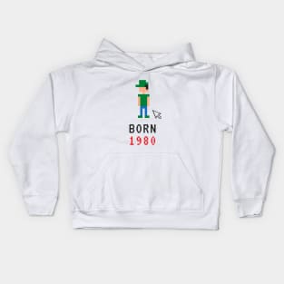 Born in 1980 Kids Hoodie